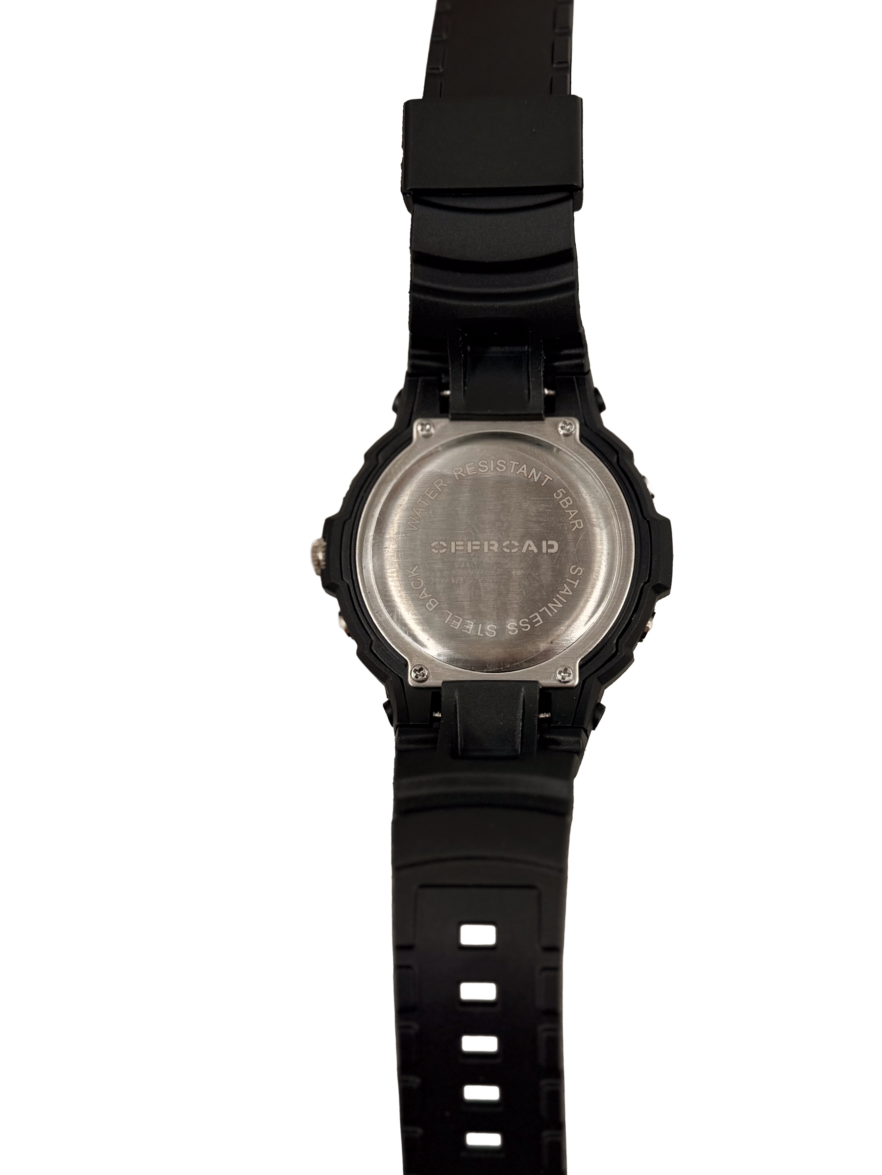 Glacier rugged watch back view - Offroad Watch Co.