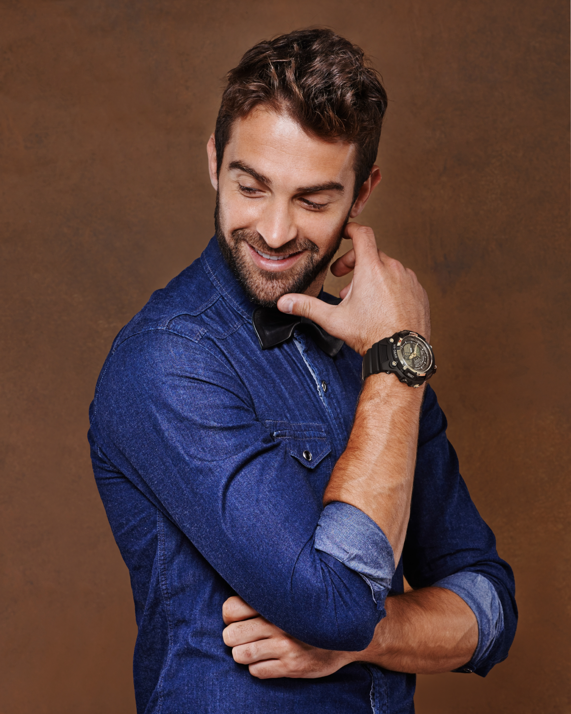 Glacier watch lifestyle model shot water resistant - Offroad Watch Co.
