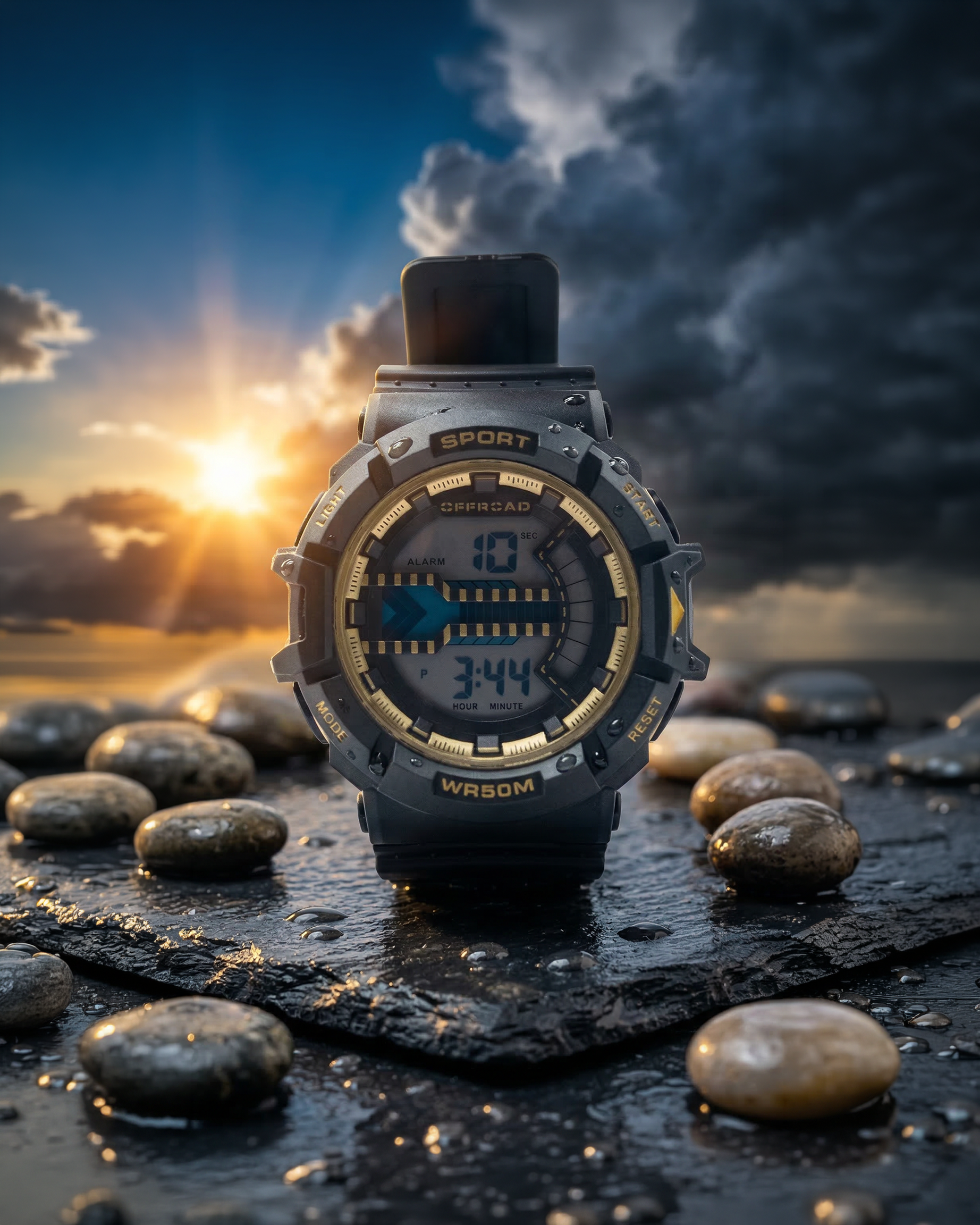 Storm Breaker rugged outdoor watch dual display - Offroad Watch Co.