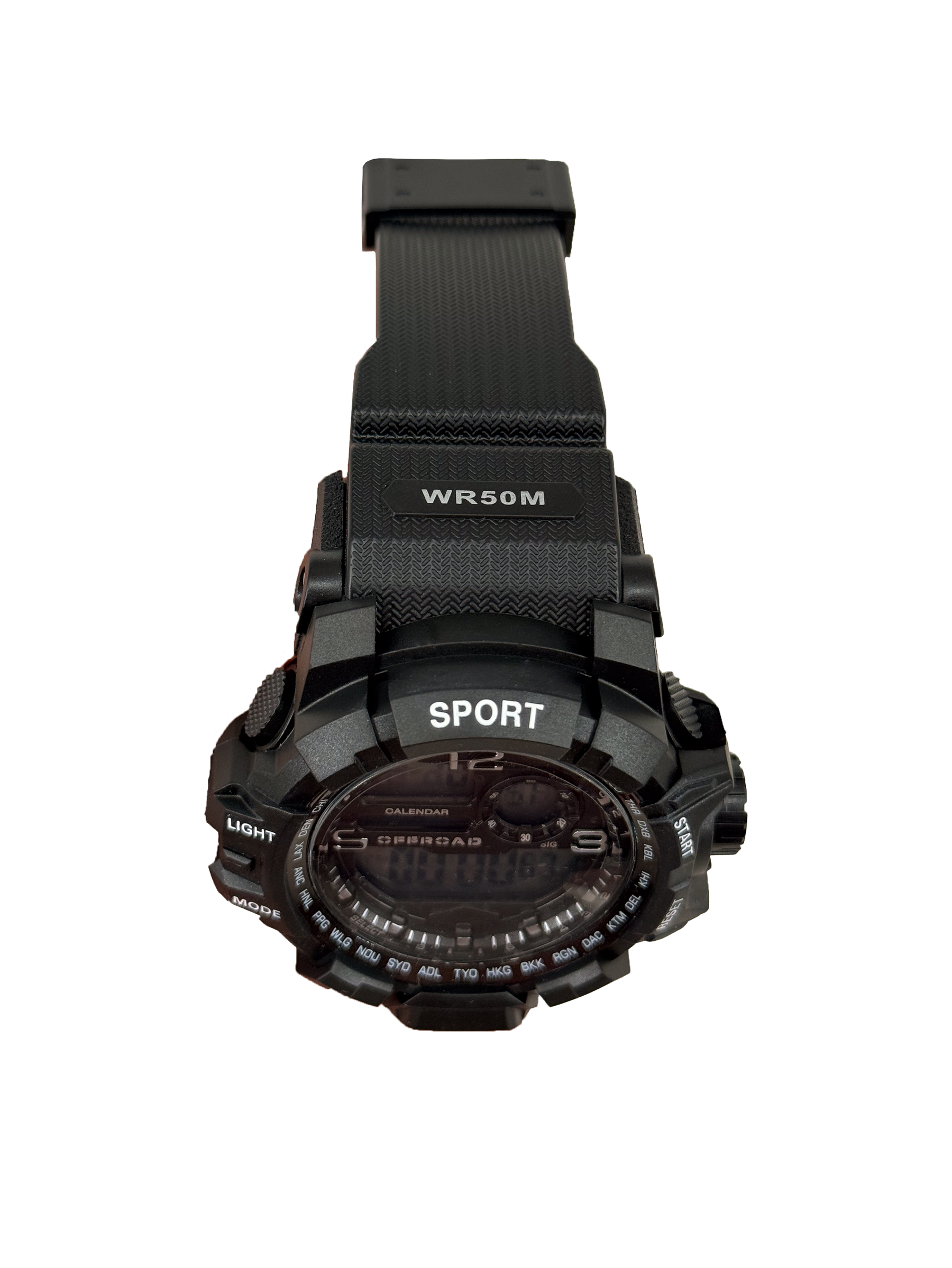 Timberline rugged watch back view - Offroad Watch Co.