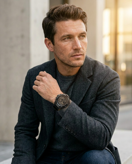 Timberline watch lifestyle model shot - Offroad Watch Co.