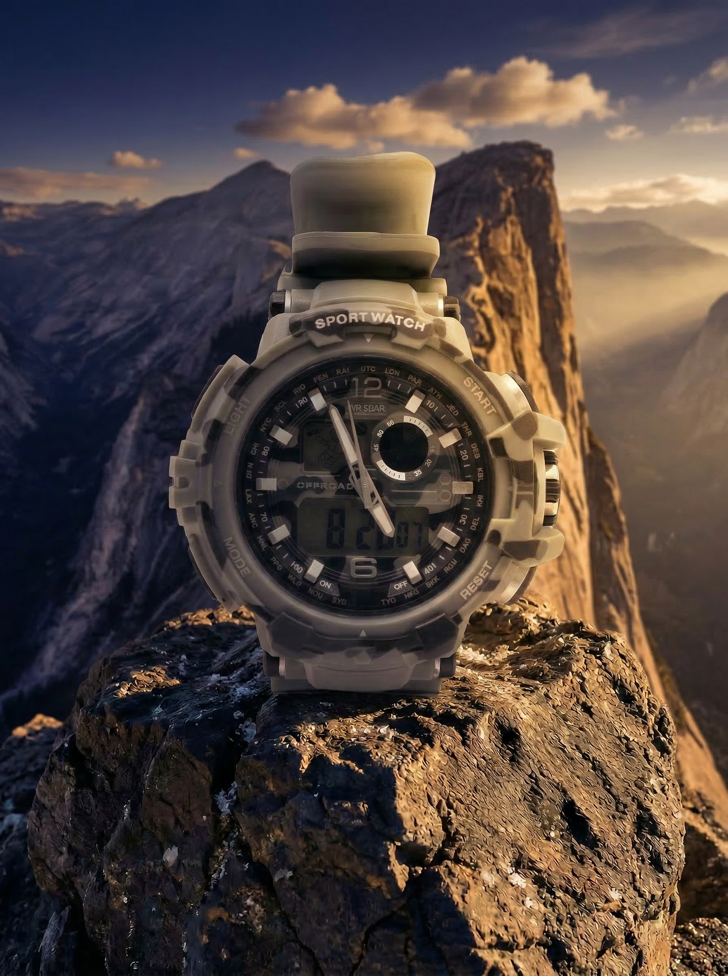 Titan Ridge tactical outdoor watch dual display - Offroad Watch Co.