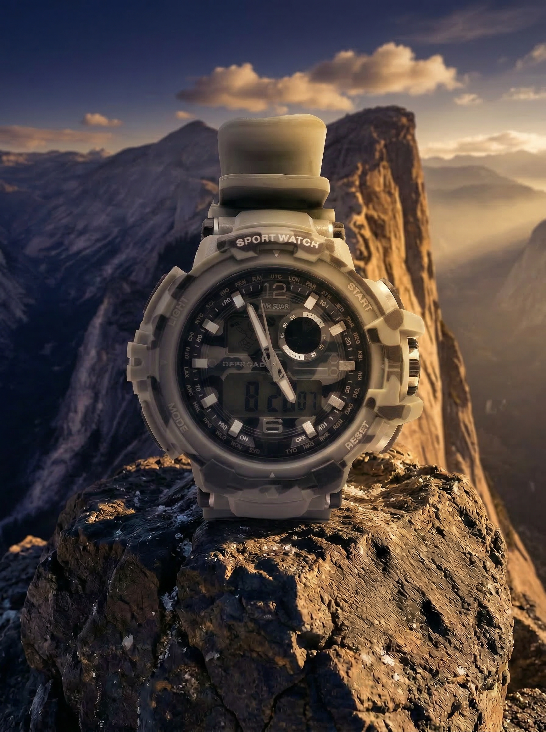 Titan Ridge tactical outdoor watch dual display - Offroad Watch Co.