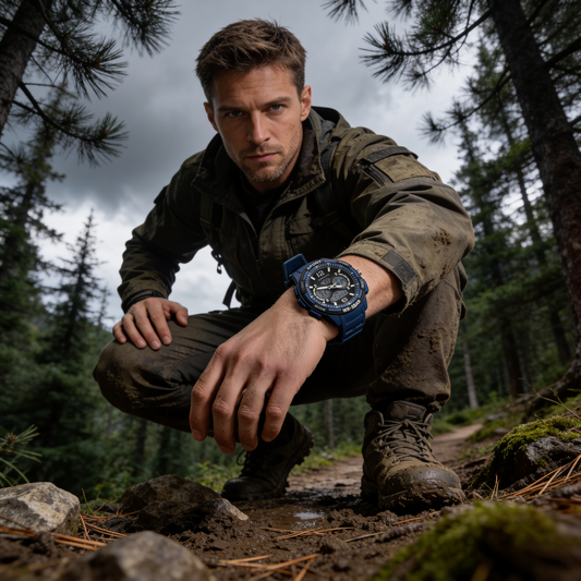 Trail Blazer watch lifestyle model shot - Offroad Watch Co.